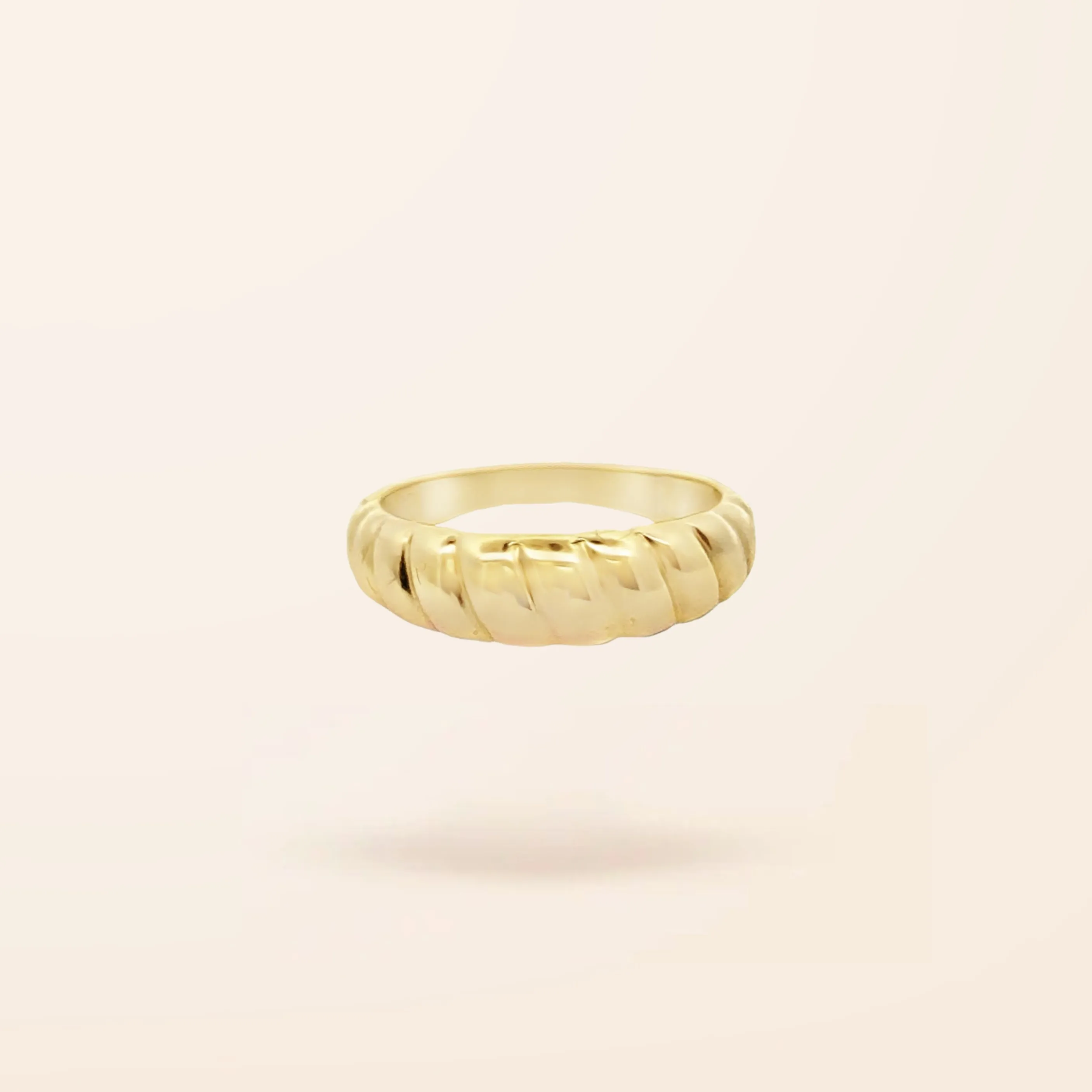 10K Gold Croissant Ring