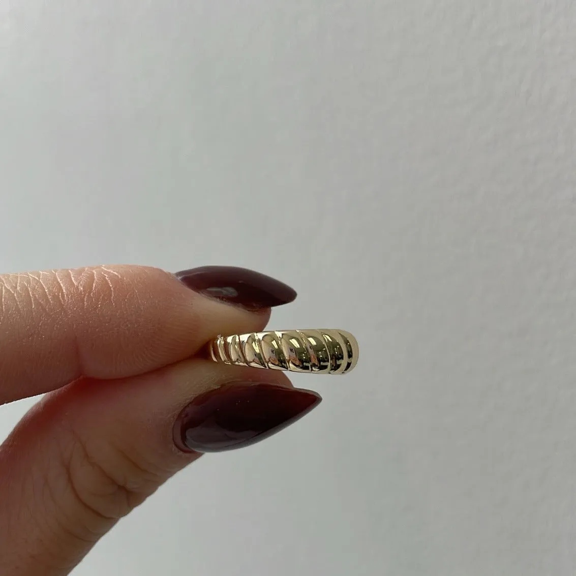 10K Gold Croissant Ring