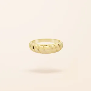 10K Gold Croissant Ring