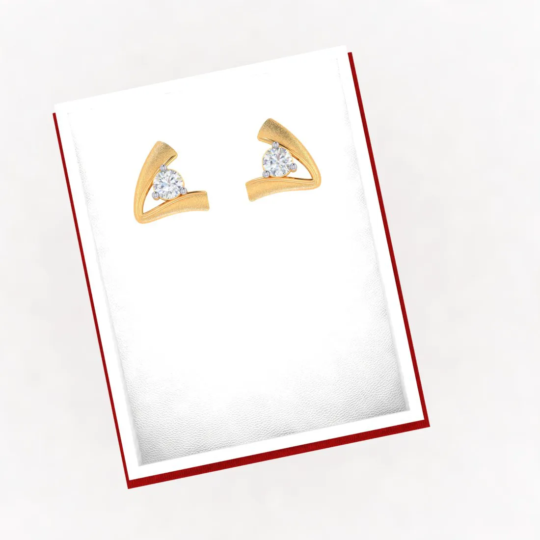 14k A Shape American Diamond Gold Earnings