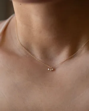 14k Baby Diamond Necklace