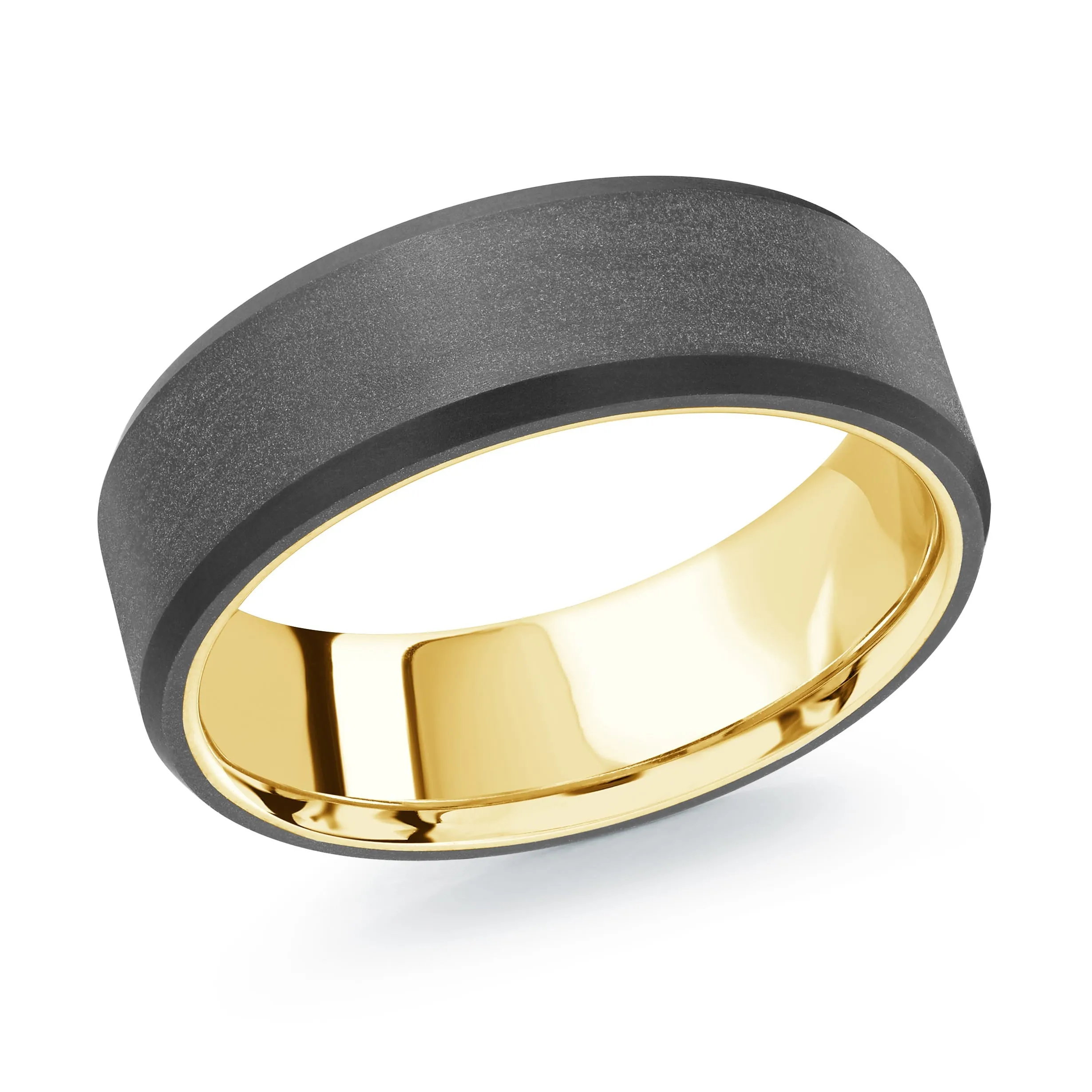 14K Yellow Gold Ring from the Noir Collection by Malo - MRDA-101-6Y