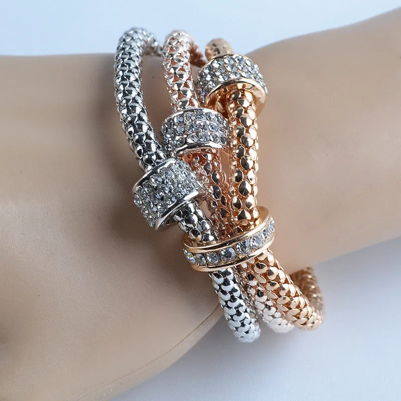 3Pcs Multilayer Bracelets starfish/love Charm Bracelets for women