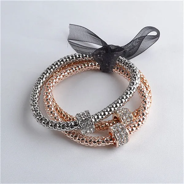 3Pcs Multilayer Bracelets starfish/love Charm Bracelets for women