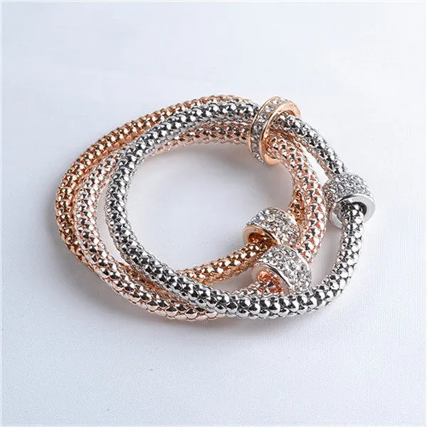 3Pcs Multilayer Bracelets starfish/love Charm Bracelets for women