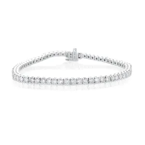 5.00 Cttw Round Diamond 14K White Gold Tennis Bracelet