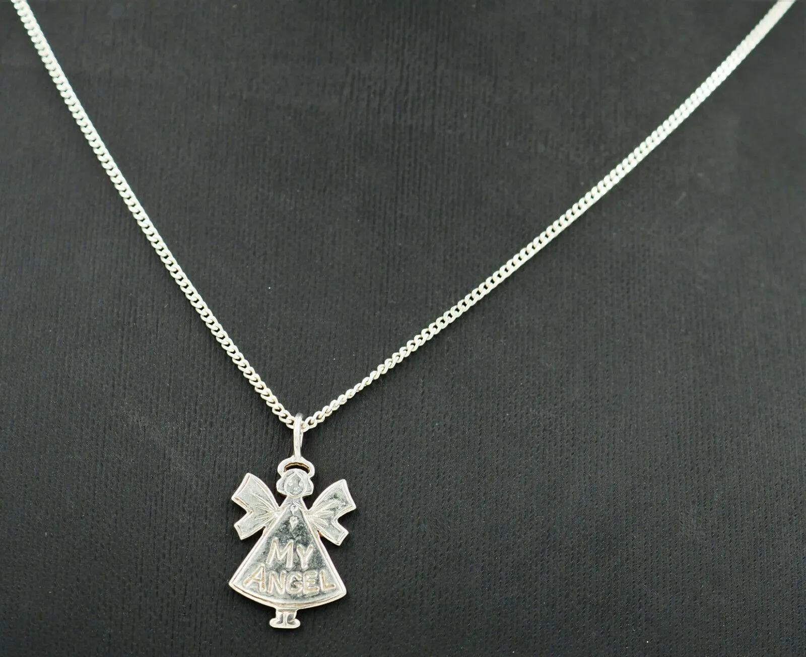 925 Sterling Silver Angel Pendant with 925 Sterling Silver Chain