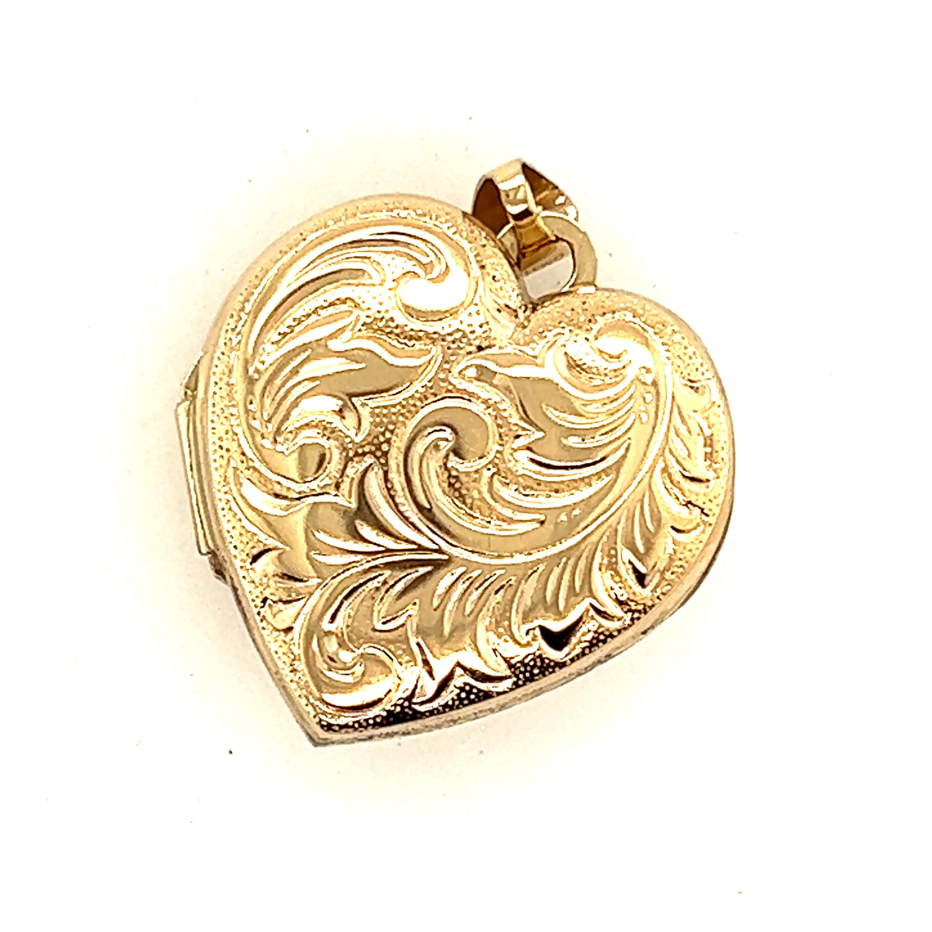 9ct Yellow Gold Heart Locket Pendant