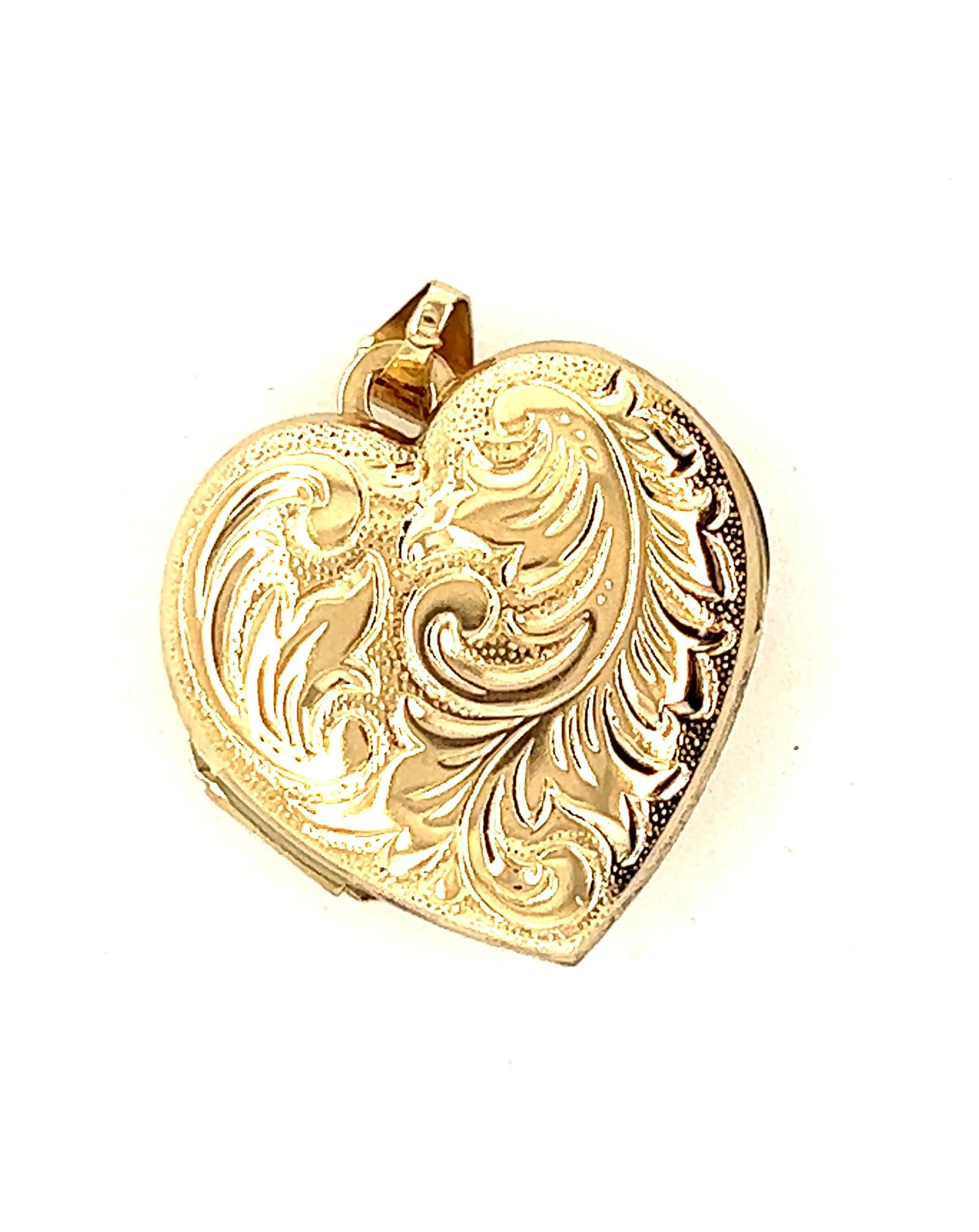 9ct Yellow Gold Heart Locket Pendant