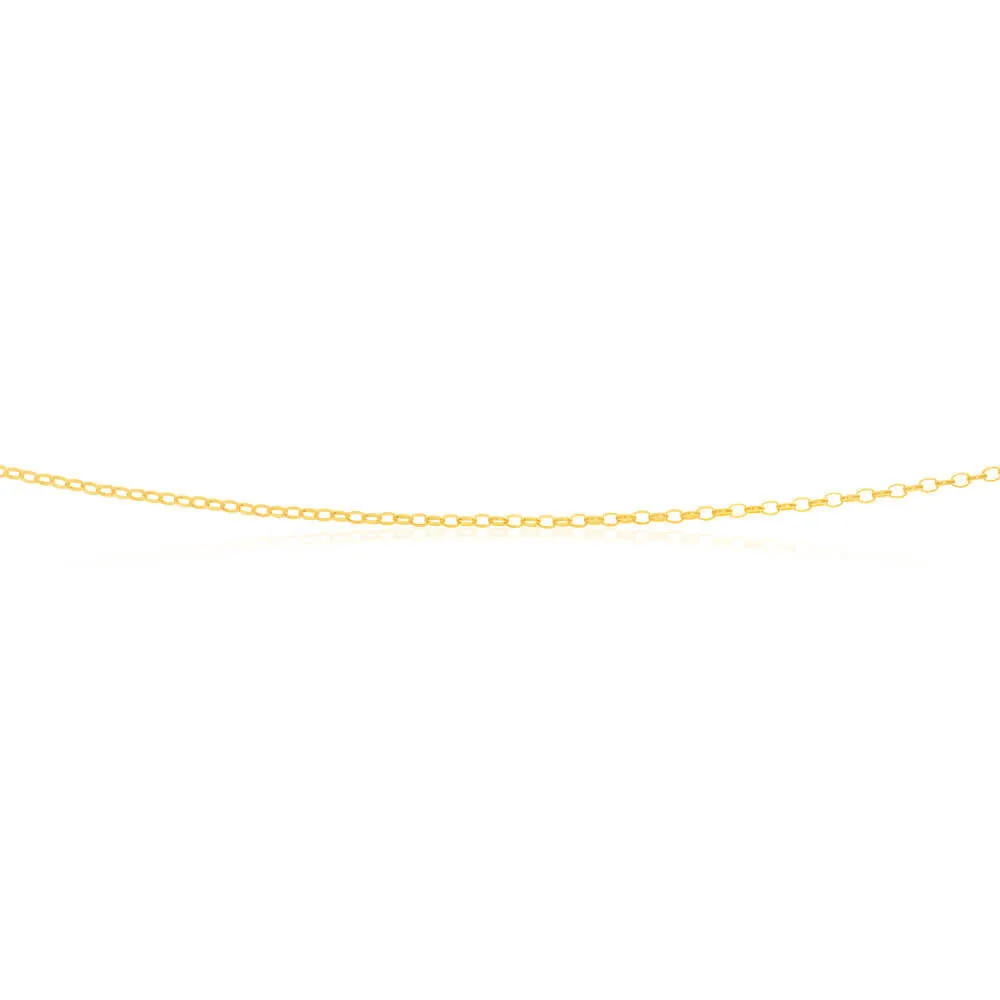 9ct Yellow Solid Gold Delightful Belcher Chain