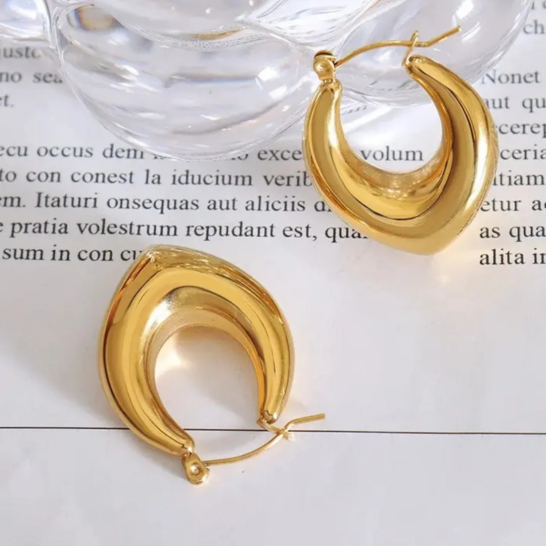 Anti Tarnish Chic Hoop Earring