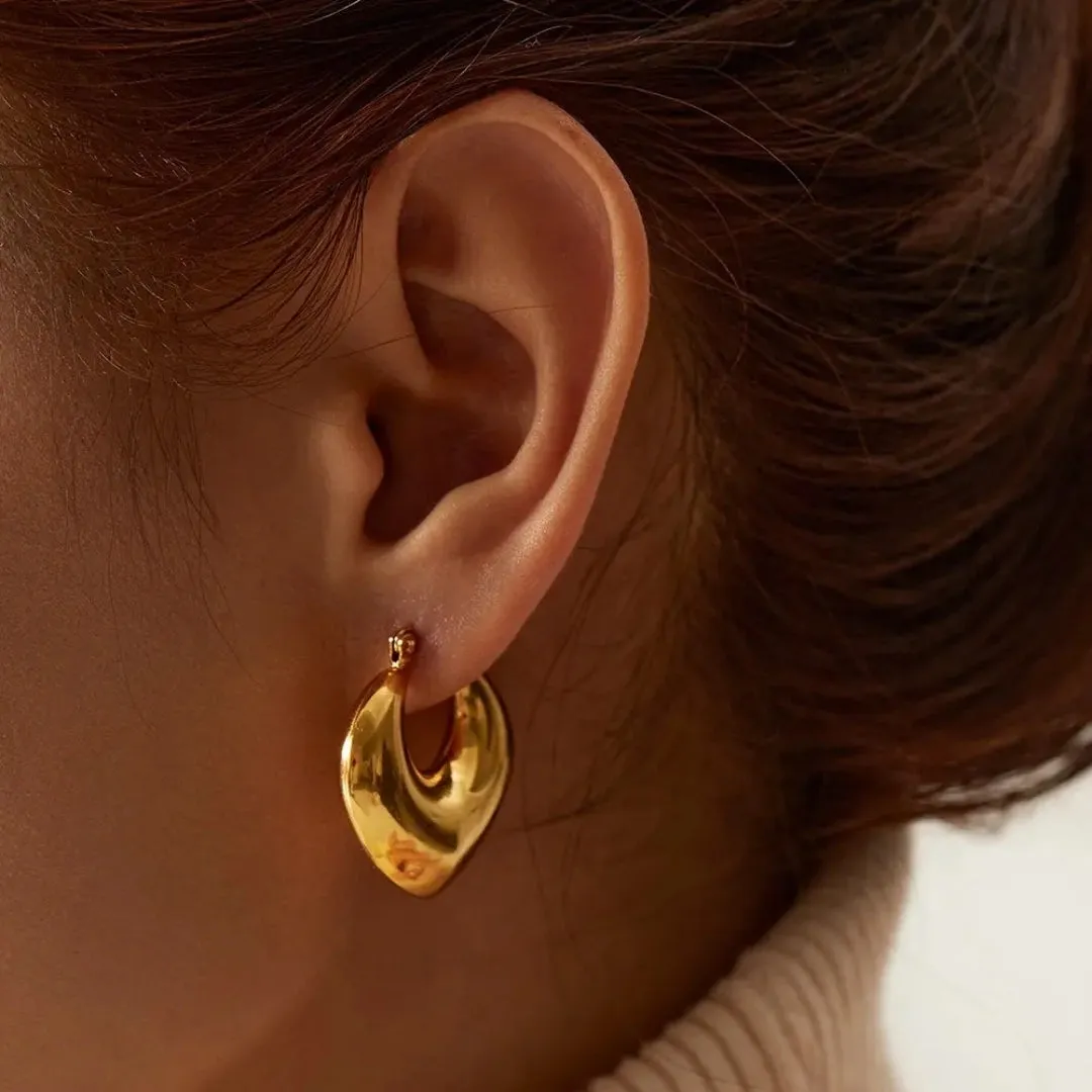 Anti Tarnish Chic Hoop Earring