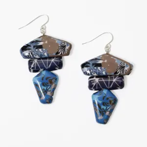 Artistic Blue Annika Earrings