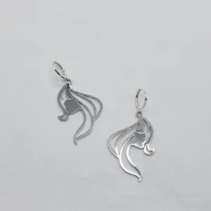 Artistic Profile Huggie Earrings