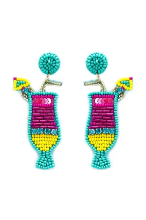 Bahama Mama Seed Bead Earrings