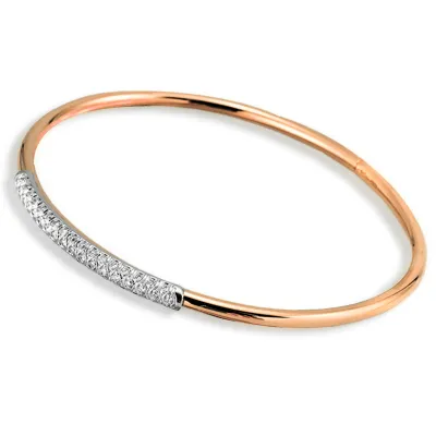 Bangle in 18k Gold with Diamonds