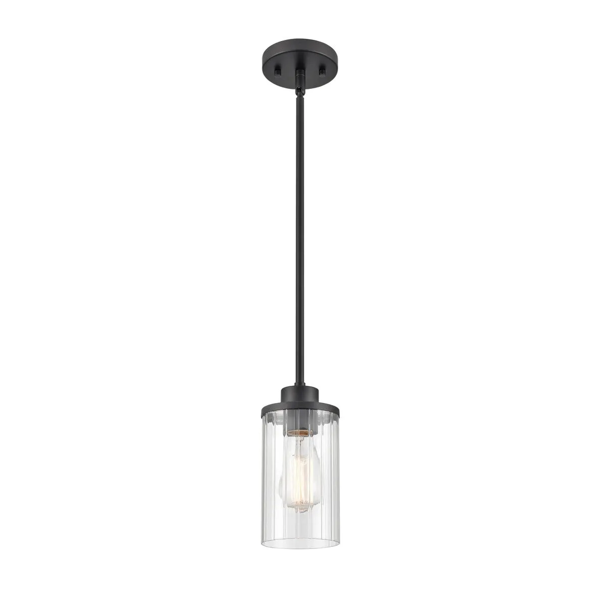 Beverlly 5 in. Pendant Light Matte Black Finish