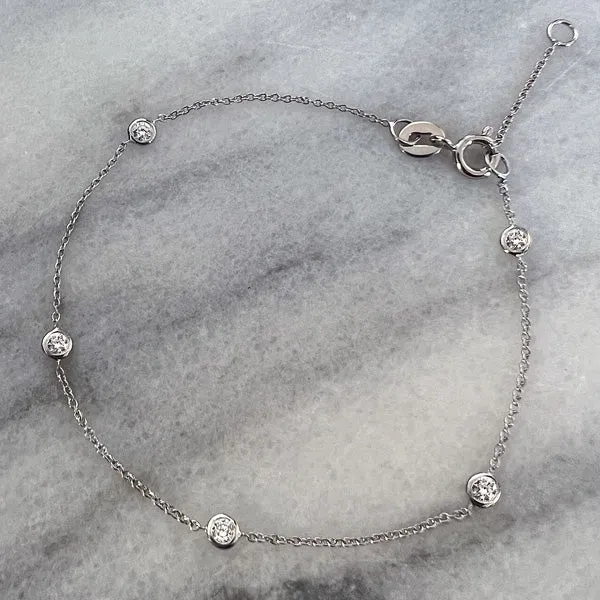 Bezel Set Diamond Bracelet