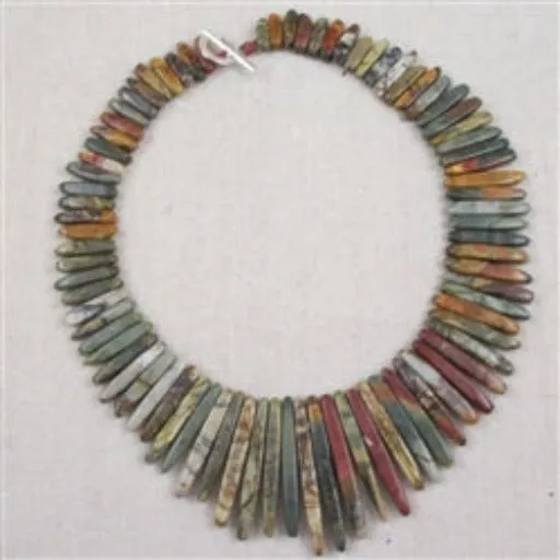 Big Bold Jasper Collar Necklace