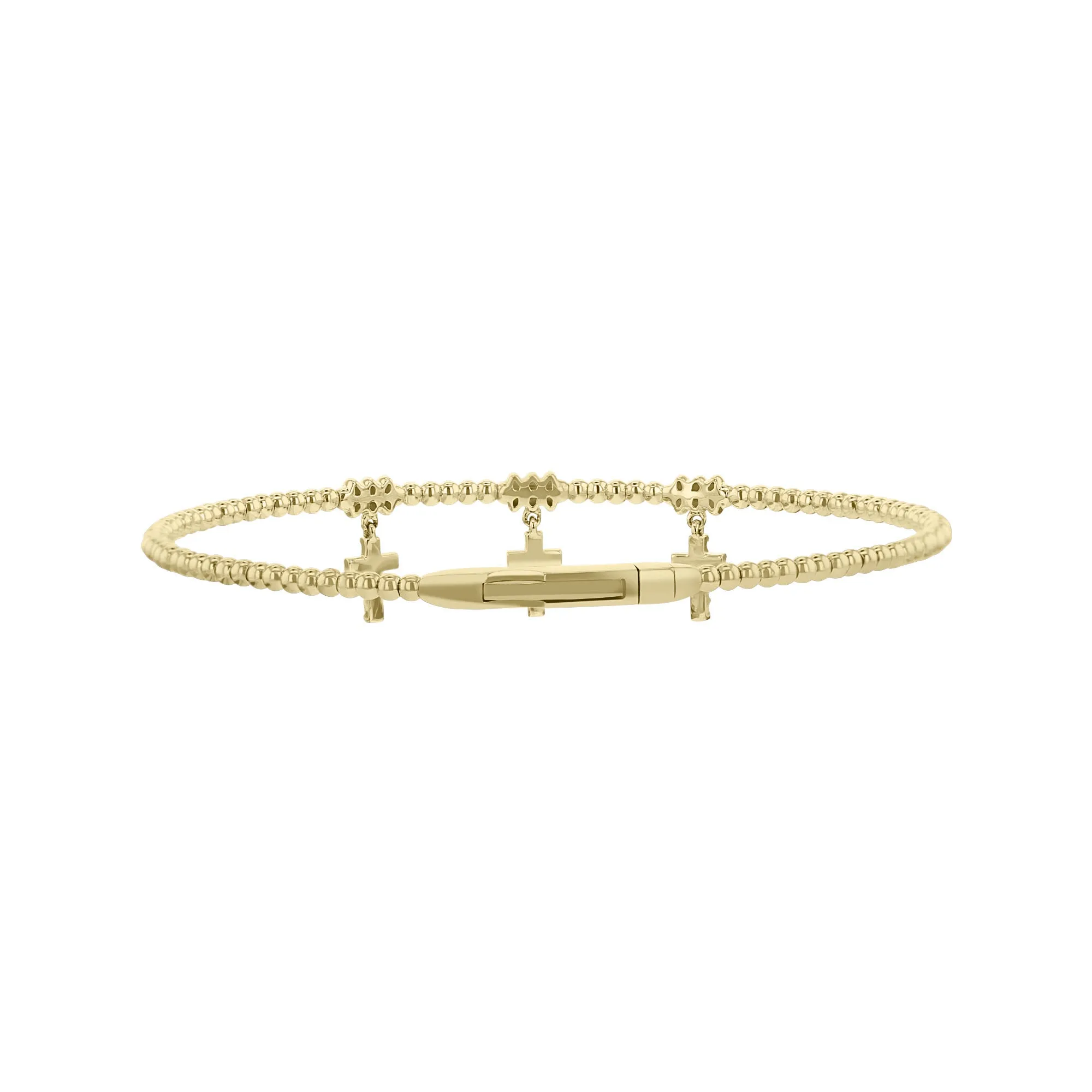 Blessed Trinity Cross Diamond Bangle