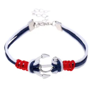 Bracciali donna New men bracelet pulsera hombre Hooks anchor bracelet men plaiting bracelets men bijoux Wrap Bracelet & Bangles