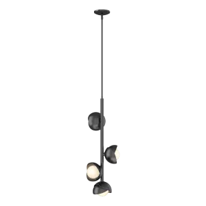 Brooklyn 12 in. 4 lights Pendant Light Ink finish