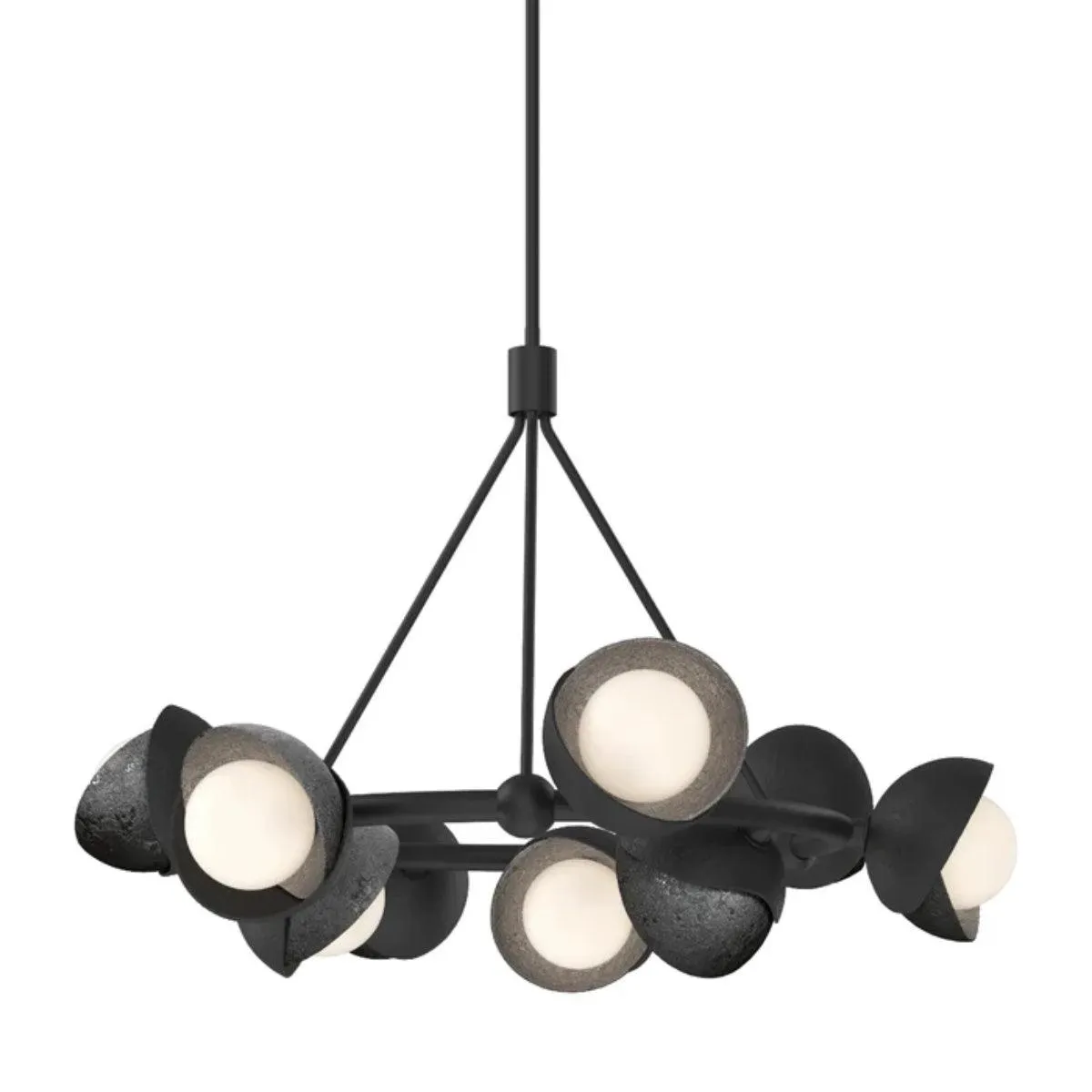 Brooklyn 32 in. 9 lights Pendant Light Black Finish