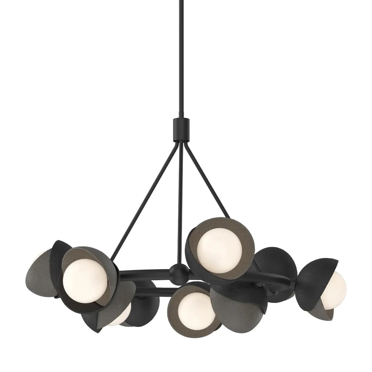 Brooklyn 32 in. 9 lights Pendant Light Black Finish