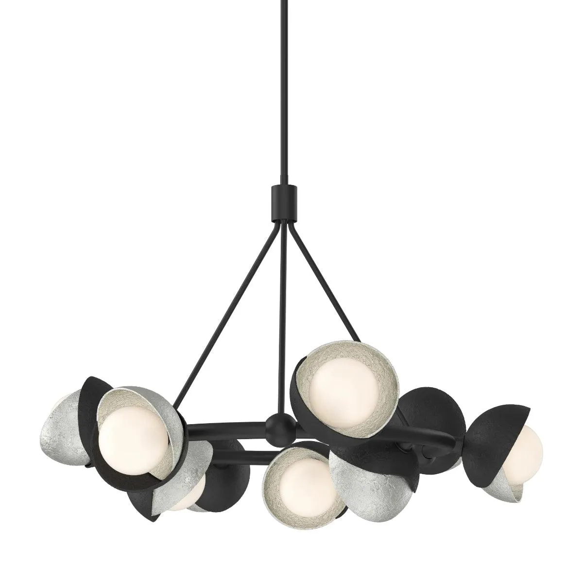 Brooklyn 32 in. 9 lights Pendant Light Black Finish