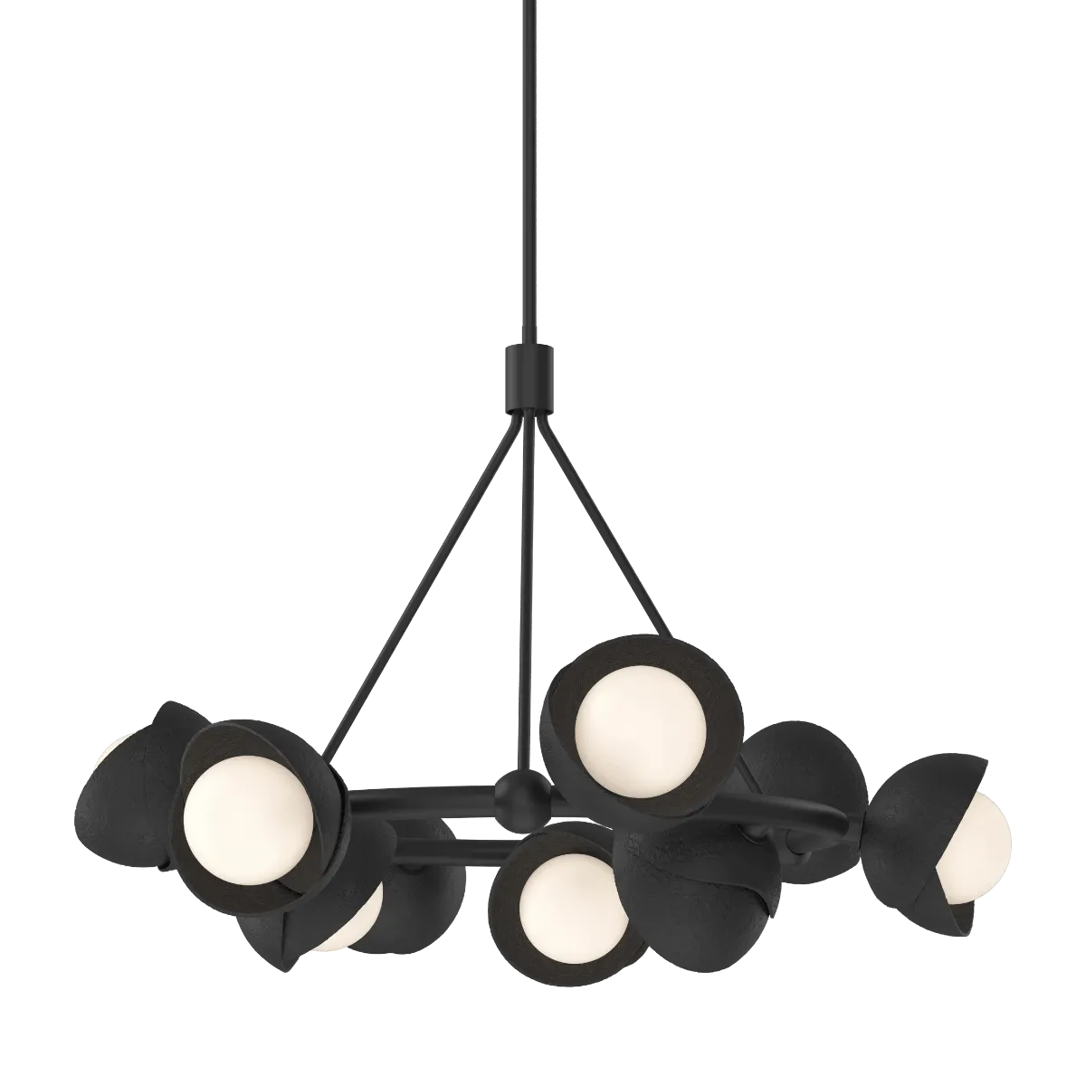 Brooklyn 32 in. 9 lights Pendant Light Black Finish