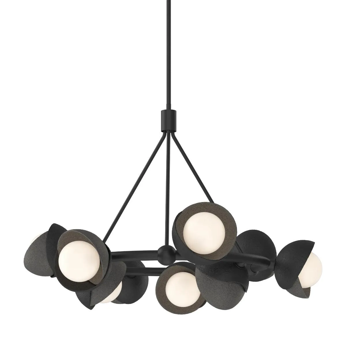 Brooklyn 32 in. 9 lights Pendant Light Black Finish