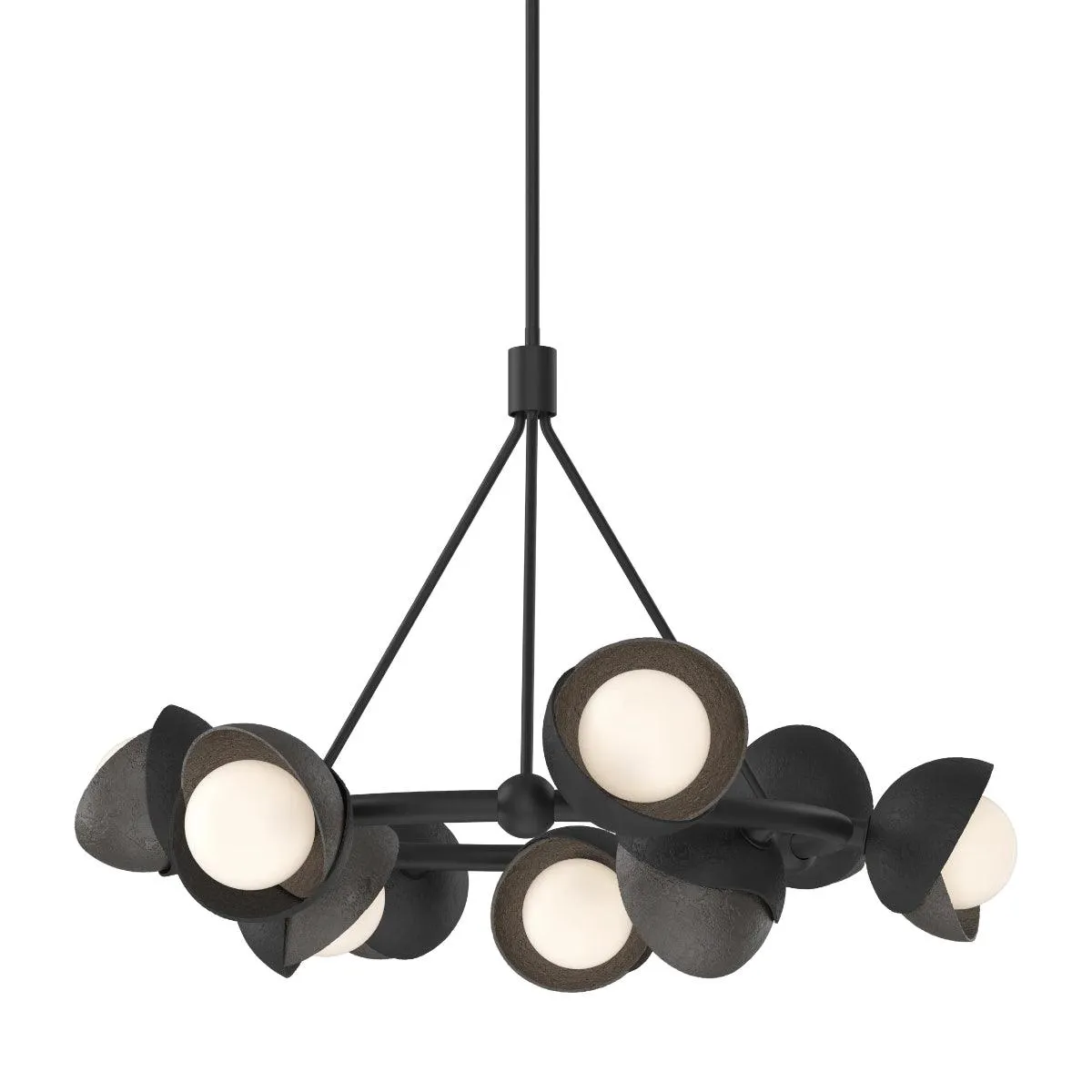 Brooklyn 32 in. 9 lights Pendant Light Black Finish