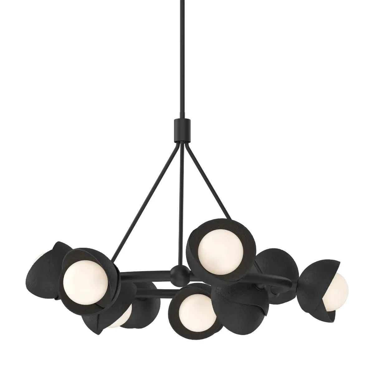 Brooklyn 32 in. 9 lights Pendant Light Black Finish