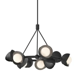 Brooklyn 32 in. 9 lights Pendant Light Black Finish