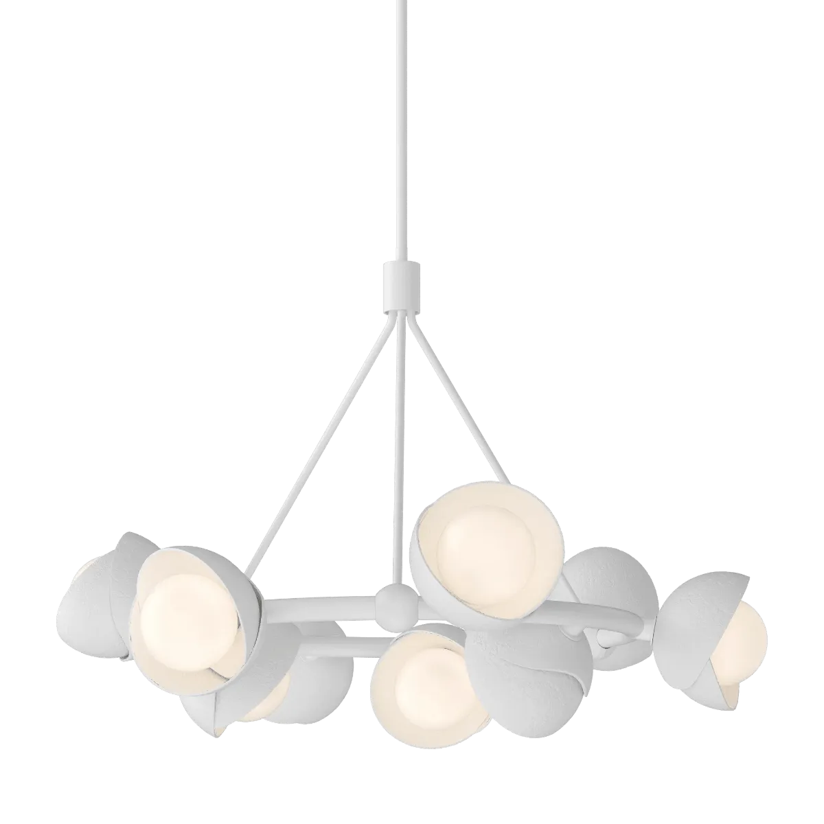 Brooklyn 32 in. 9 lights Pendant Light White Finish