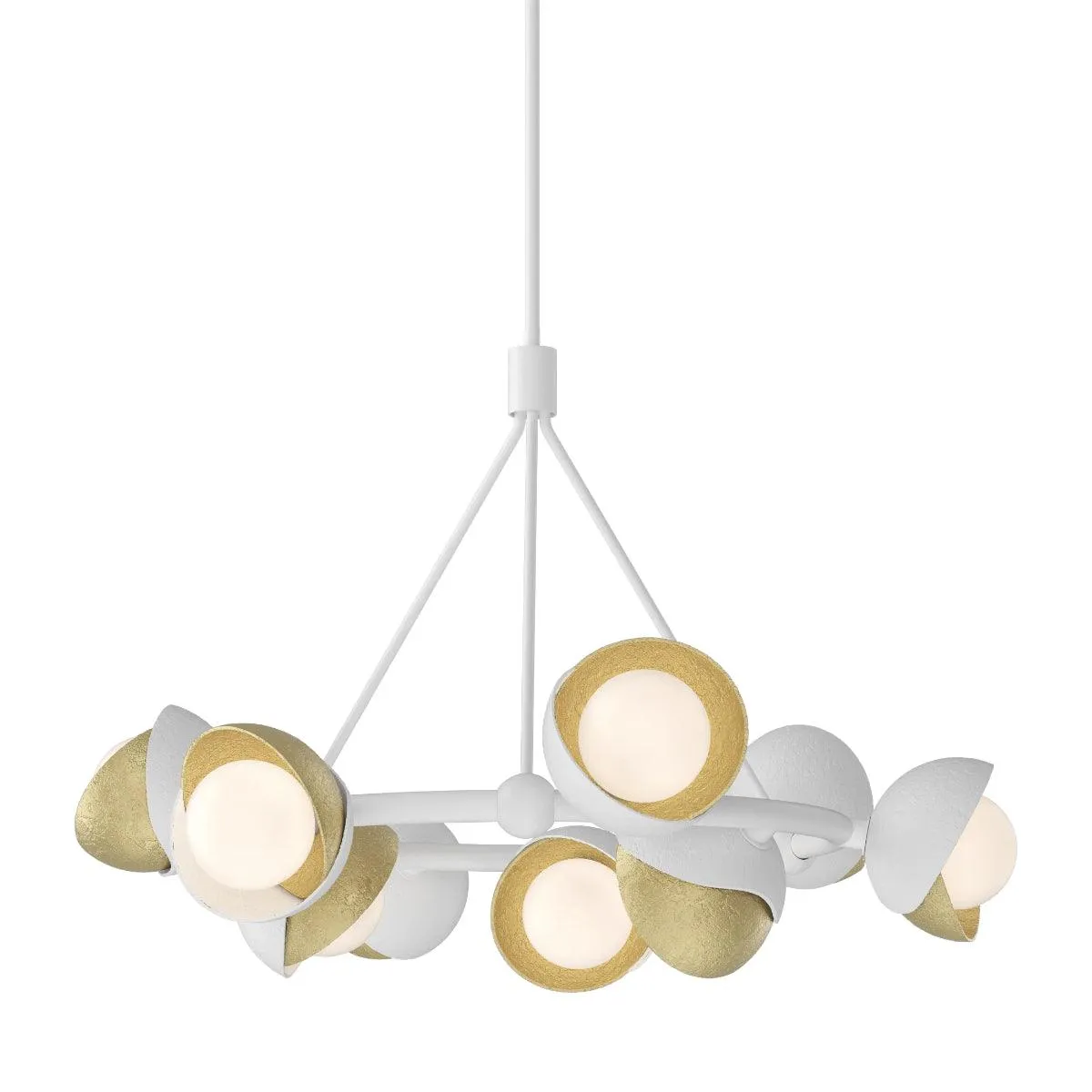 Brooklyn 32 in. 9 lights Pendant Light White Finish