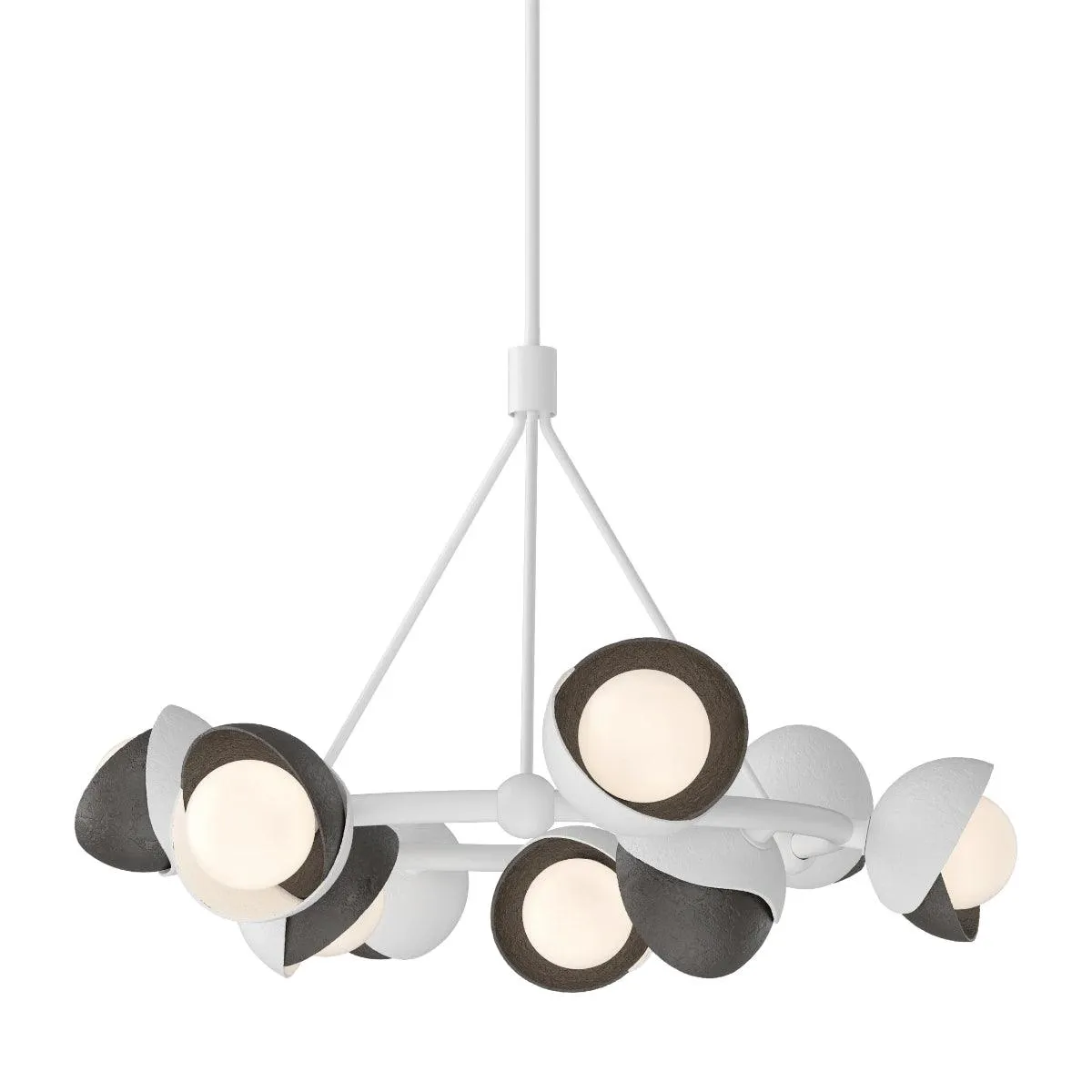 Brooklyn 32 in. 9 lights Pendant Light White Finish