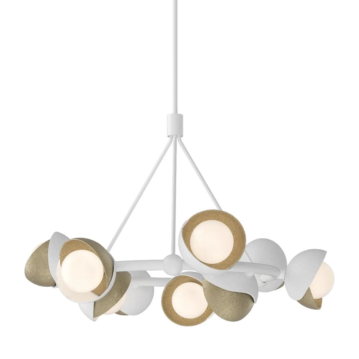 Brooklyn 32 in. 9 lights Pendant Light White Finish