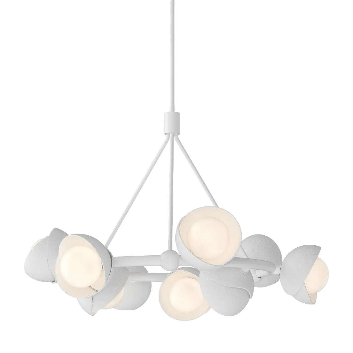 Brooklyn 32 in. 9 lights Pendant Light White Finish