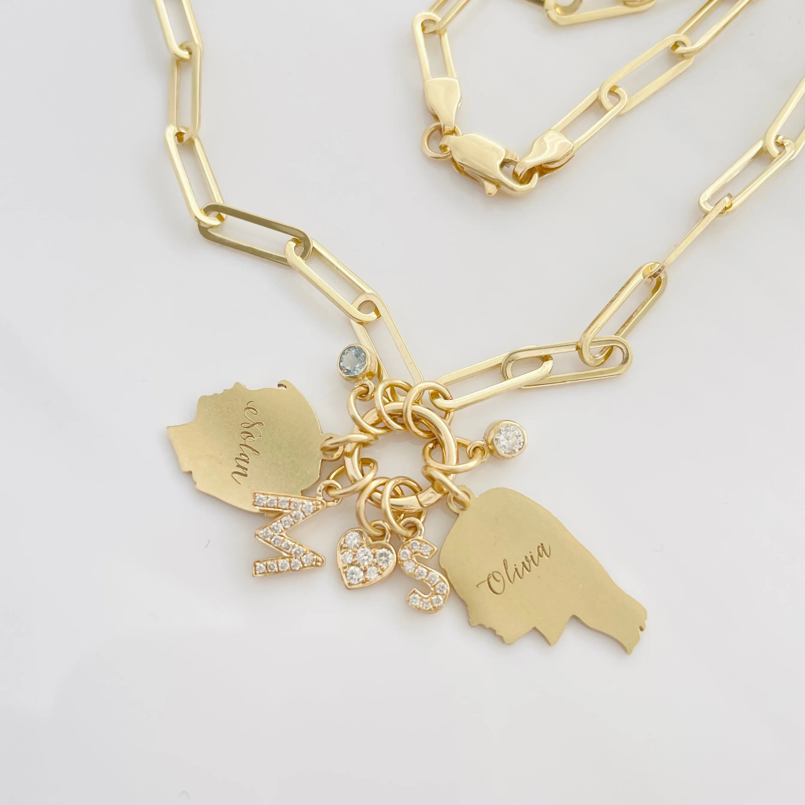 Build Your Own 14K Gold Heirloom Charm Necklace