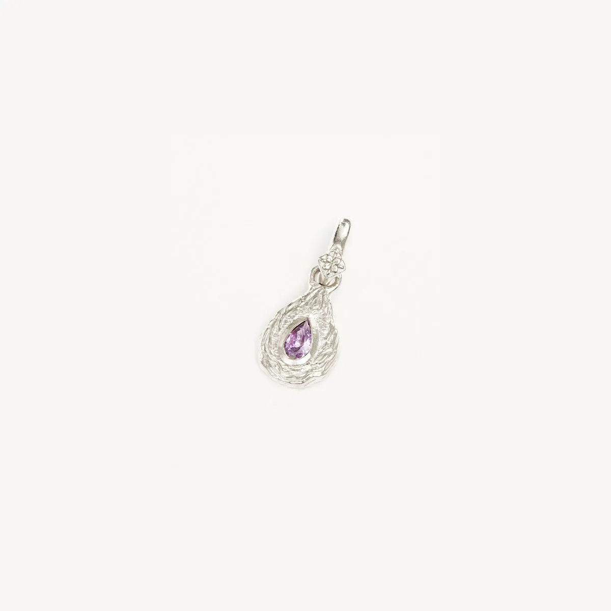 By Charlotte With Love Birthstone Annex Link Pendant, Silver