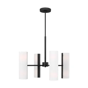 Capalino 24 in. 4 Lights Pendant light Black finish