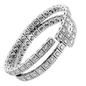 Cartier Diamond Gold Wrap Tennis Bracelet