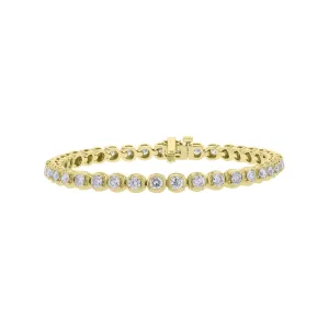 Chimera Cushion Set Diamond Tennis Bracelet 4ct