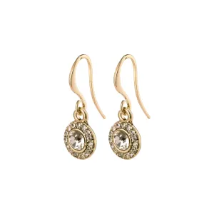 CLEMENTINE recycled crystal earrings gold-plated