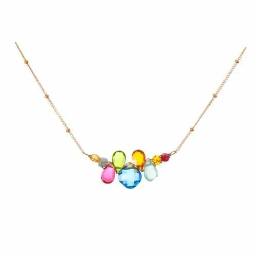 Colorful Mini Katie Gem Necklace