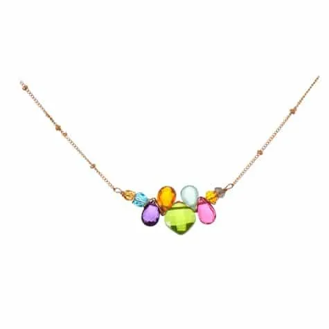 Colorful Mini Katie Gem Necklace