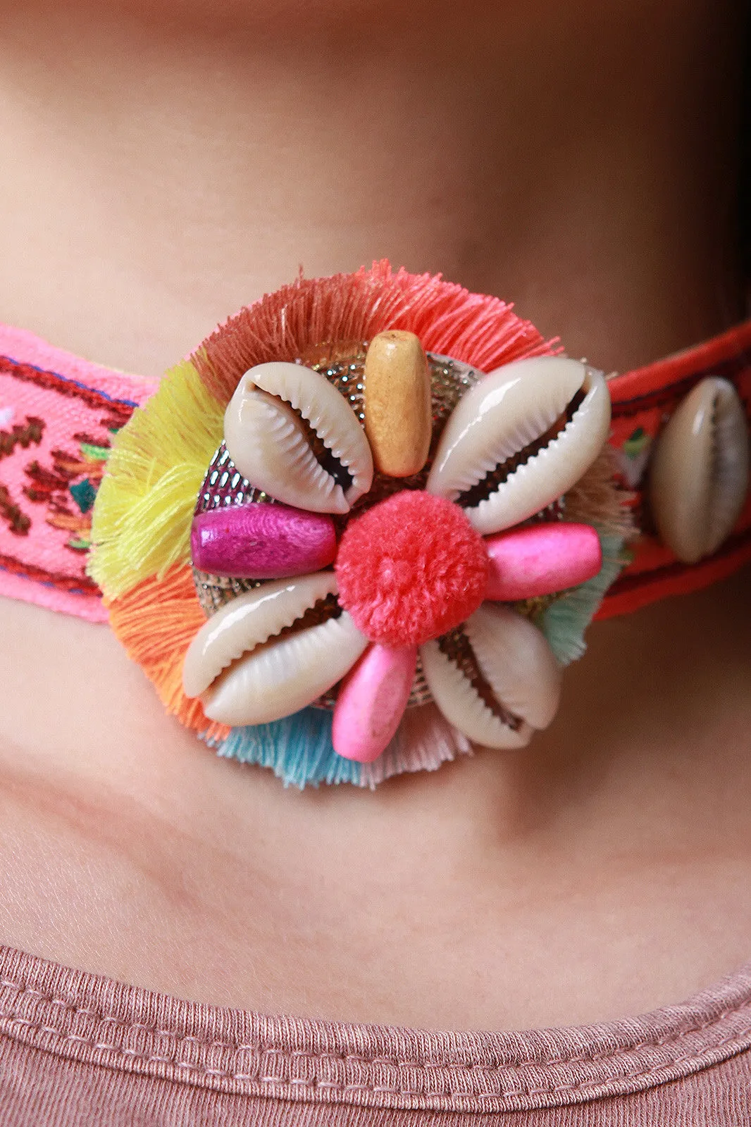 Colorful Shell Choker