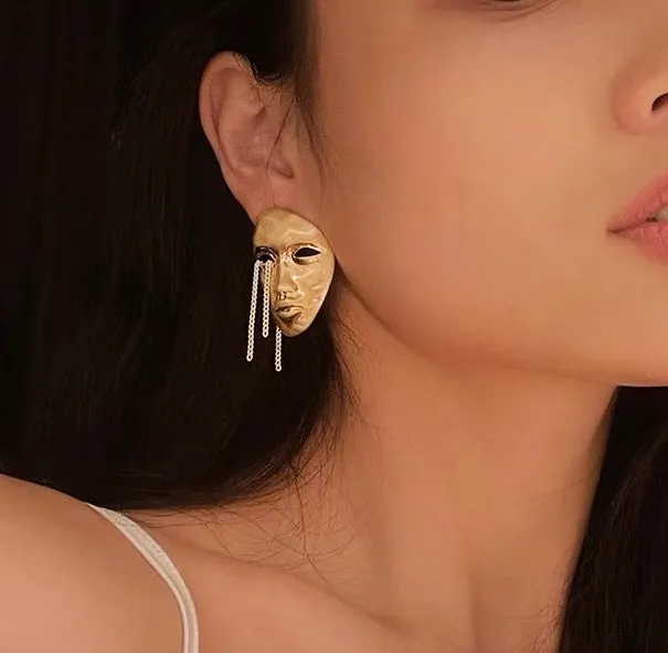 Crying Face Earrings