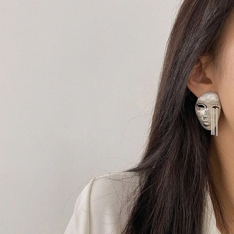 Crying Face Earrings